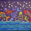 Fish Dance on a Starry Night